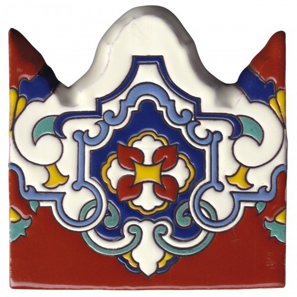 Ceramic High Relief Border Tile Plaquet Karen